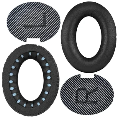 Abbildung von SINDERY Quietcomfort 35 ii Ohrpolster QC35 Ohrmuschel Polster Ersatzpolster Zubehör Ersatzteile Kompatibel Mit Bose 35/QC35 Wireless Kopfhörer .（Schwarz）