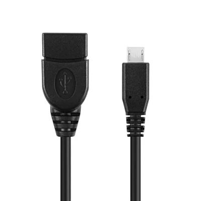 Abbildung von conecto CC20027 USB OTG Adapter Kabel, Micro 2.0 Stecker auf Buchse Typ A, (1 Stück), 0,15m