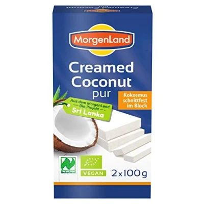 Abbildung von Morgenland Creamed Coconut 100% pure Kokosnuss 200g Bio Kokos (1 x 200 g)