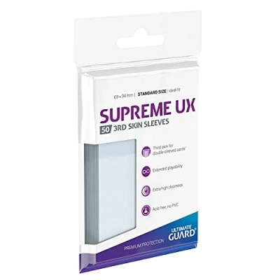 Abbildung von Ultimate Guard Sammelkarte Supreme UX 3rd Skin Sleeves Standardgröße Transparent (50)