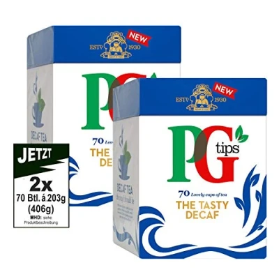 Abbildung von PG Tips The Tasty Decaf 2x 70 Btl. à 203g (406g) Schwarztee koffeinfrei