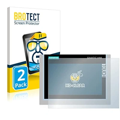 Abbildung von BROTECT (2 Stück Schutzfolie für Siemens Simatic HMI TP700 Comfort Displayschutz Folie Ultra Klar