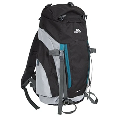 Abbildung von Trespass Trek 66, Ash, Rucksack 66 Liter mit eingebauter Regenhülle, Grau