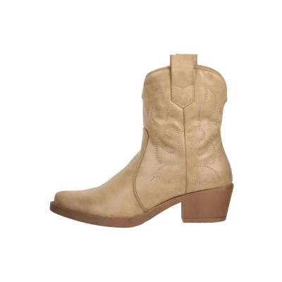 Abbildung von Elara Damen Stiefeletten Cowboy Boots Chunkyrayan 301 A31P Khaki PU 37