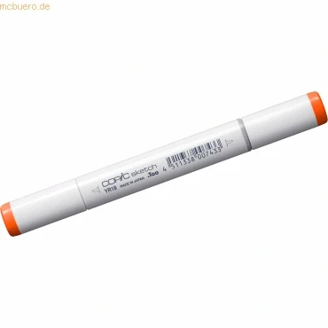 Abbildung von COPIC Sketch Marker Typ YR 18, Sanguine, professioneller Pinselmarker, mit einer Super Brush Spitze und Medium Broad