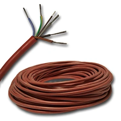 Abbildung von Silikonkabel Saunakabel SIHF J 5x4 mm² 99,9% OFC Kupfer verzinnt Meterware Auswahl in 1 Meter Schritten Ihre Auswahl: 2 5 x 4 mm2