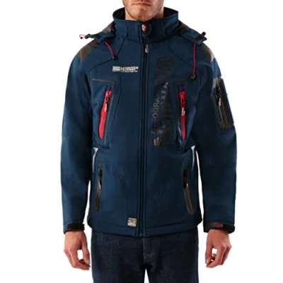 Abbildung von Geographical Norway Softshelljacke Herren Outdoor Herbst Regenjacke Jacke brtechno (1 St) Mit Kapuze