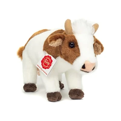 Abbildung von Teddy Hermann® Kuscheltier Kuh 23 cm, braun/weiß, zum Teil aus recyceltem Material