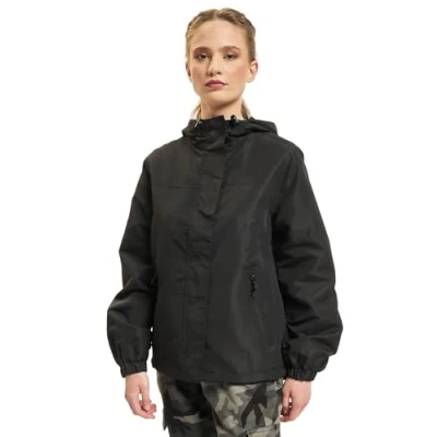 Abbildung von Brandit Windbreaker Frontzip Leichte Jacke, Damen, Größe: Small, Black