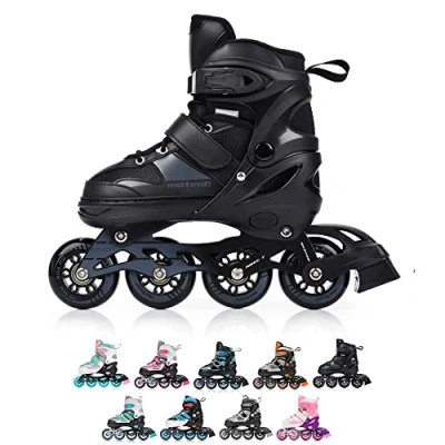 Abbildung von meteor® Inliner Rollen Inline Skates Mädchen und Jungen Kinder ABEC7 mit Einstellbarer Größe
