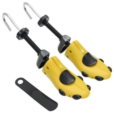 Abbildung von vidaXL Schuhspanner mit Schuhanzieher Gelb EU 41 46 Kunststoff (1 tlg)
