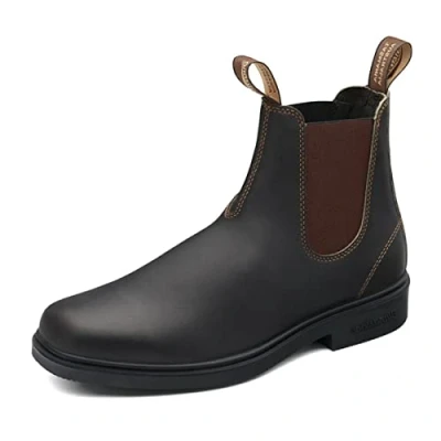 Abbildung von Blundstone #067 Stout Brown Leather With Lining (Dress) Stiefel