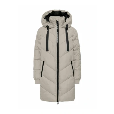 Abbildung von JDY Skylar Padded HOOD OTW NOOS Wintermantel, Damen, Größe: XS, Chateau gray