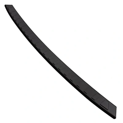 Abbildung von Aroba AR1280 PB Edelstahl Schwarz Pulverbeschichtet Ladekantenschutz kompatibel mit BMW iX3 ab BJ. 10.2021&gt; passgenau Abkantung Farbe