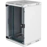 Abbildung von DIGITUS Netzwerk Schrank 10&quot; / 19&quot; Wandmontage 10 Zoll (10HE horizontal) oder 19 (5HE vertikal) Grau