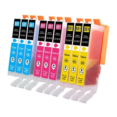 Abbildung von 550XL 551XL Tintenpatrone Kompatibel für Canon 550 PIXMA IP7250 MX925 MX725 MG5550 MG5650 MG7550 MG6650 MG5450 MG6350 MG6450 MG7150