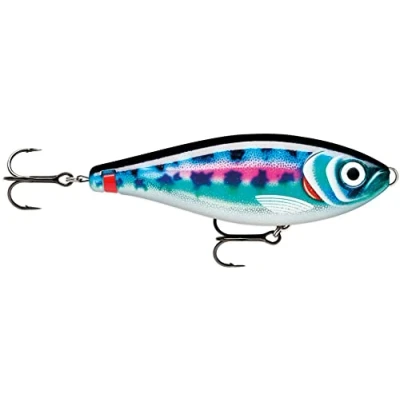 Abbildung von Rapala Angelköder X Rap Haku Angelmaterial mit ABS Konstruktion Köder weich fließend Schwimmer variabel Größe 14 cm / 74 g Mr Sparkles
