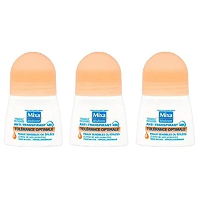 Abbildung von Mixa Deodorant für Damen, Roller, optimale Toleranz empfindliche oder gepflegte Haut, 50 ml