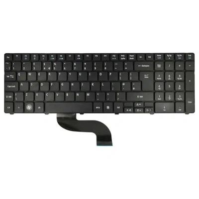 Abbildung von vhbw Tastatur Keyboard QWERTY kompatibel mit Acer Aspire 5738, 5738Z, 5738G, 5552G, 5733, 5733Z, 5736, 5736Z Notebook Schwarz, Nummernblock