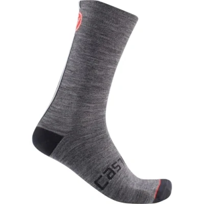 Abbildung von Castelli 4522567 RACING STRIPE 18 SOCK Socks Unisex DARK GRAY XXL