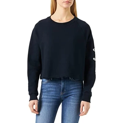 Abbildung von Tommy Hilfiger ROPE PUFF Print Sweatshirt, Damen, Größe: Medium, Desert sky