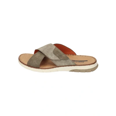 Abbildung von Rieker Herren Pantoletten 25283, Männer Slipper,Backless,Mules,Gartenschuhe,Sommerschuhe,sommerclogs,Sandalen,Freizeitschuhe,braun (25),43 EU / 9 UK