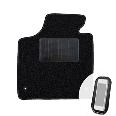 Abbildung von moto MOLTICO Fahrer Fußmatte Auto Velours Fahrerseite Autoteppiche Schwarz Fahrermatte 1 teilig passend für Audi A3 II 8P 2003 2011