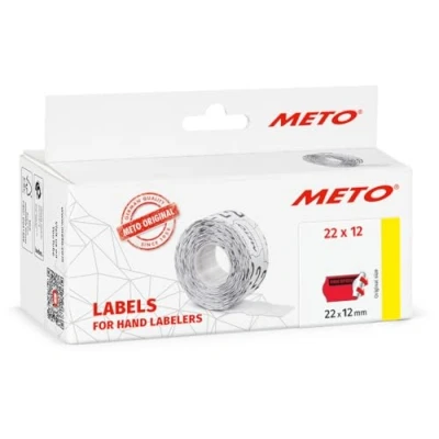 Abbildung von Meto Preisauszeichner Etiketten Vordruck « Prix Spécial » (22x12 mm, 1 Zeilig, 6.000 Stück, fluor gelb, permanent, Preisetiketten für Meto, Contact, Sato, Avery, Tovel, Samark etc.)