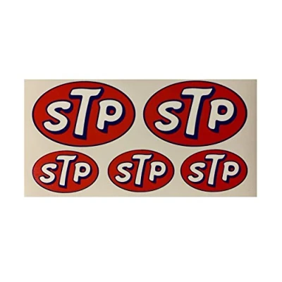 Abbildung von 24/7stickers #668 / STP Aufkleber Set Vintage Racing USA V8 Hotrod Oldtimer Oldschool Retro Rennsport Sticker Bomb
