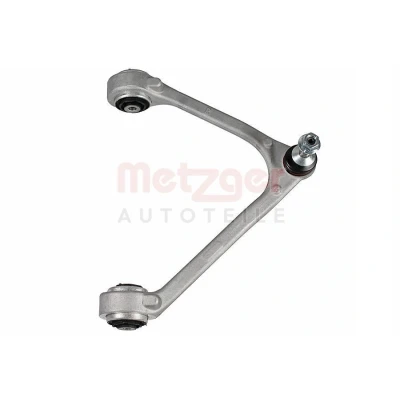 Abbildung von METZGER 58171802 Querlenker mit Gummilager, Trag /Führungsgelenk Vorderachse rechts, oben Aluminium JAGUAR: XF Limousine, S Type