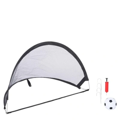 Abbildung von Dunlop Fußballtor Tore Pop up mit Ball, Pumpe und 4 Heringen 2 Stück 60 x 40 cm