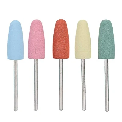 Abbildung von Nail Drill Bits 5 Stück/Set, Nagelfräser Nagelbohrer Gummi Maniküre Pediküre Nagellack Grat Zubehör Acrylnägel Gel entfernen Polish Poly Extension Nagel Gel(171)