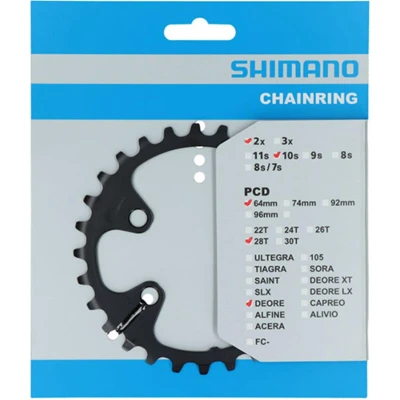 Abbildung von MTB Kettenblatt origine innen Shimano 4BRA DEORE M6000 10V.