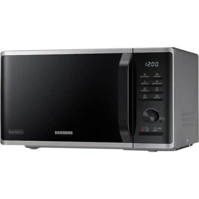 Abbildung von Samsung MG23K3515AS/EG Mikrowelle mit Grill / 800 W 23 L Garraum 48,9 cm Breite Quick Defrost 27 Automatikprogramme silber