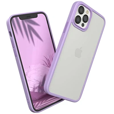Abbildung von EAZY CASE Ultra Schutz Outdoor Hülle kompatibel mit iPhone 12/12 Pro, hochwertige Schutzhülle Aufprallschutz, Stoßfest und Kratzfest, dünne Handyhülle Kameraschutz, Lila