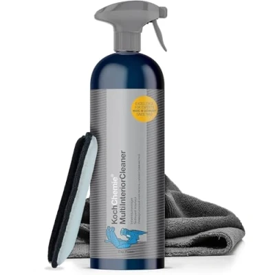 Abbildung von autopflege Koch Chemie Multi Interior Cleaner Set AutoInnenraumreiniger Cockpit Reiniger (3 St. Auto Innenreiniger Mikrofasertuch Pad)