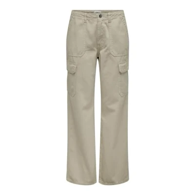 Abbildung von VERO MODA Hosen &amp; Shorts Cargohose, Damen, Größe: 42, Silver lining