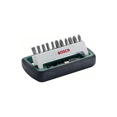 Abbildung von BOSCH DIY 12tlg.Kompakt Bitset 3xTorx. 6xKreuzschlitz. 2xSchlitz. Halter