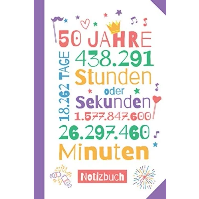 Abbildung von 50 Jahre Notizbuch: Geschenk zum 50.Geburtstag für Mann oder Frau Party Kleines Geburtstagsgeschenk Persönlich signieren und verschenken