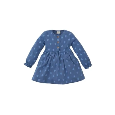 Abbildung von DeFacto Kleider für Baby Mädchen, Bezaubernde süße Einzigartiges Kleid Mädchen stilvolle Outfits und Mädchen,Lt.indigo,3 4 Jahre