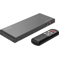 Abbildung von DIGITUS DS 55335 HDMI Switch 4x1 4 In 1 Out UHD 8K/60 Hz HDTV: 7680 x 4320p HDCP 2.3 &amp; 2.1 HDR, CEC, Deep Color, DTS, Dolby Digital, LPCM Für TV, Monitor, PS5, PS4, Xbox