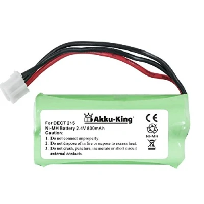 Abbildung von Akku King kompatibel mit Philips 2HR AAAU, H AAA600X2 NI MH 800mAh für DECT 211, 215, 221, Kala 300, XALIO 300