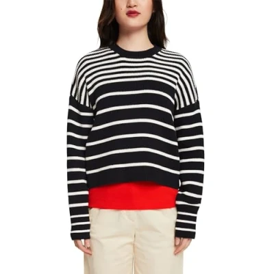 Abbildung von Esprit Striped Strickpullover black, Damen, Größe: 38, Black