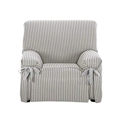 Abbildung von Martina Home Milan Sofabezug, gestreift, Grau, 1 Quadratisch