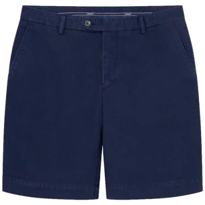 Abbildung von Hackett London Herren Pique Texture Shorts, Blue (Navy Blazer), 34W