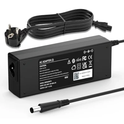 Abbildung von Laptop Ladekabel 90W 65W Netzteil Ladegerät für HP Pavilion G4 G6 G7 DV4 DV5 DV6 DV7 Elitebook 840 850 G1 G2 8440p 8460p 8470p 8540p Compaq Presario CQ57 CQ60 CQ61 CQ62 Probook G0 19V 4,74A Adapter