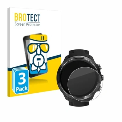 Abbildung von BROTECT Schutzglas für Suunto 9 (3 Stück) Schutzfolie Panzer Folie Glas [Extrem Kratzfest 9H, Anti Fingerprint, Ultra Transparent]
