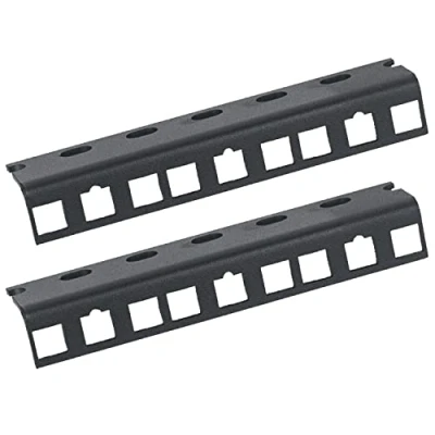 Abbildung von HMF 66803 02 Rackschiene für Serverschrank 2 Stück 10 Zoll 3 HE Schwarz