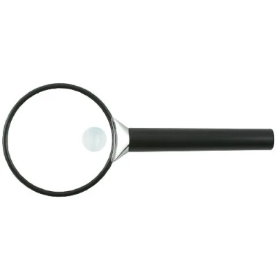 Abbildung von TFA Dostmann 43.3002 Handlupe, Vergrößerung 2 fach und 4 fach, extra groß robust, nützliche Sehhilfe, (L) 96 x (B) 21 (H) 215 mm