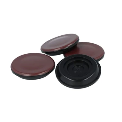 Abbildung von GLEITGUT 4 x Klavieruntersetzer Teflon Klaviergleiter braun schwarz Rollenuntersetzer 65 mm Möbelgleiter Für Klaviere